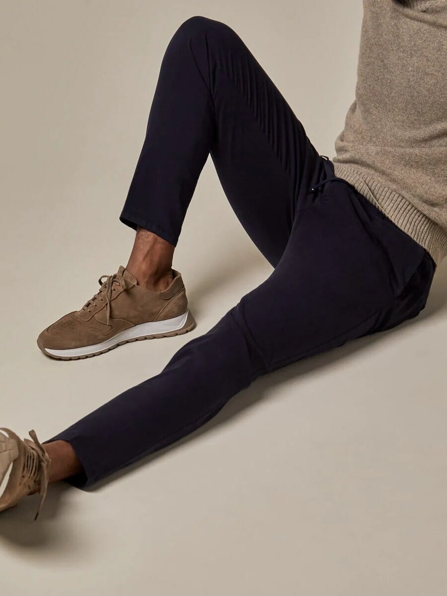 
                  
                    PROFUOMO - Navy Spordcord Chino Broeken Profuomo 
                  
                