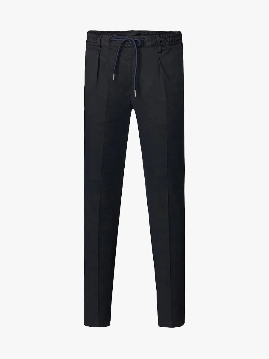 PROFUOMO - Navy Spordcord Chino Broeken Profuomo 