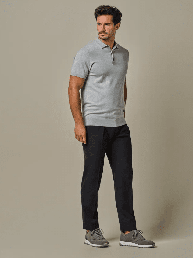 PROFUOMO - Navy tech stretch broek Broeken Profuomo 