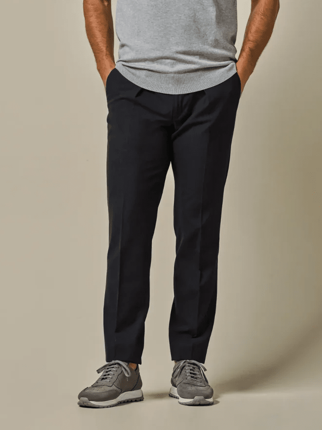 PROFUOMO - Navy tech stretch broek Broeken Profuomo 