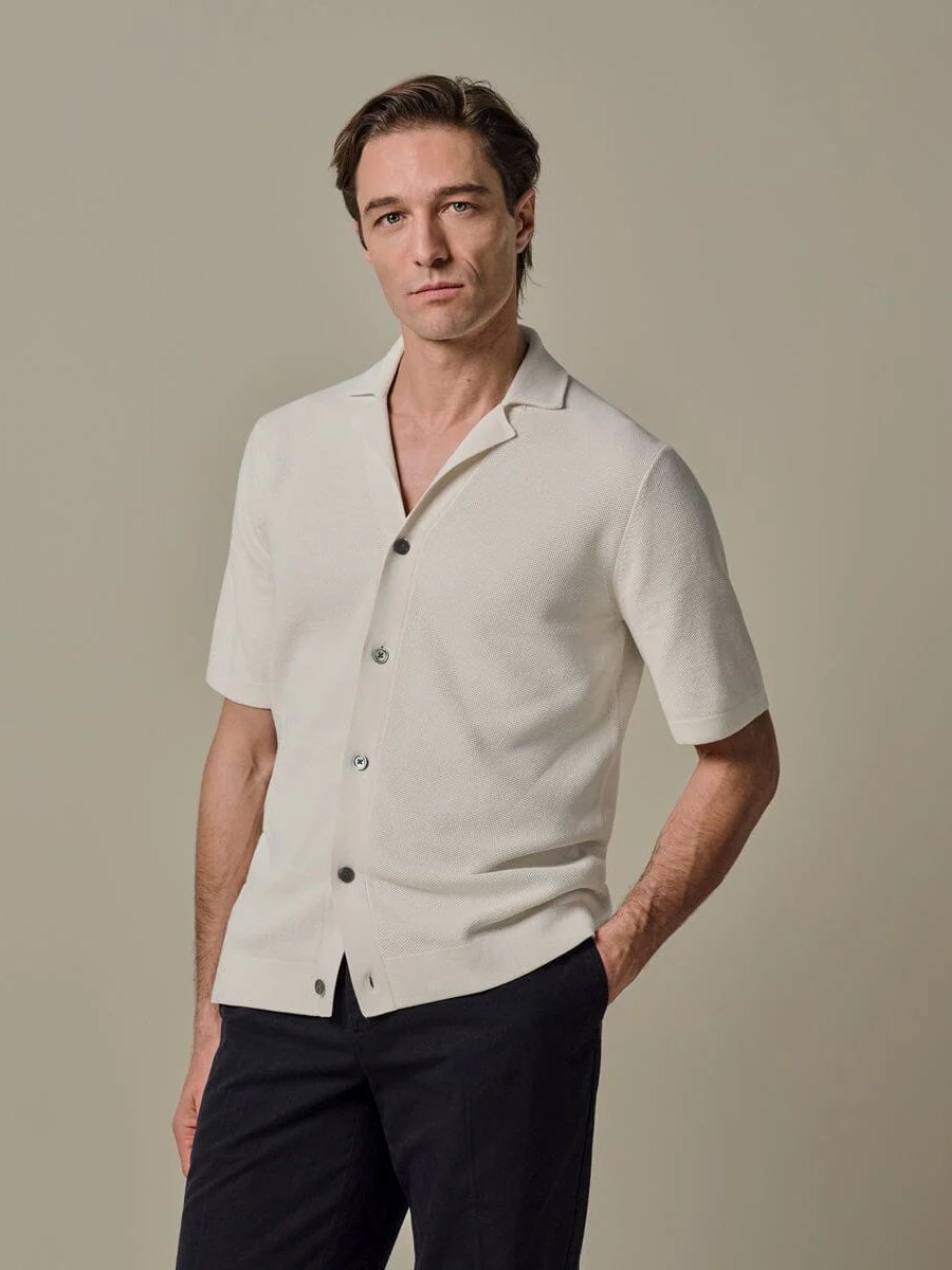 
                  
                    PROFUOMO - Off-white Aero Ease camp polo Polo's Profuomo 
                  
                