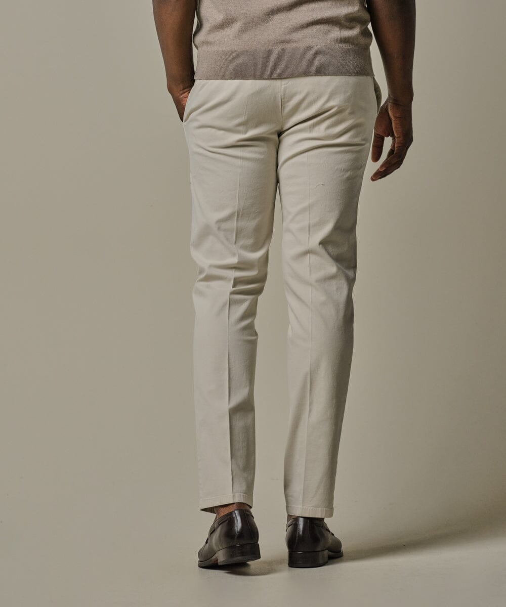 
                  
                    PROFUOMO - Off White Stretch Chino Broeken Profuomo 
                  
                
