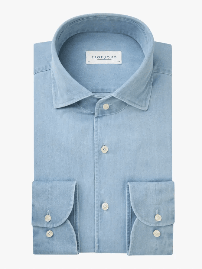 PROFUOMO - One Piece Collar Denim Shirt Hemden Profuomo 