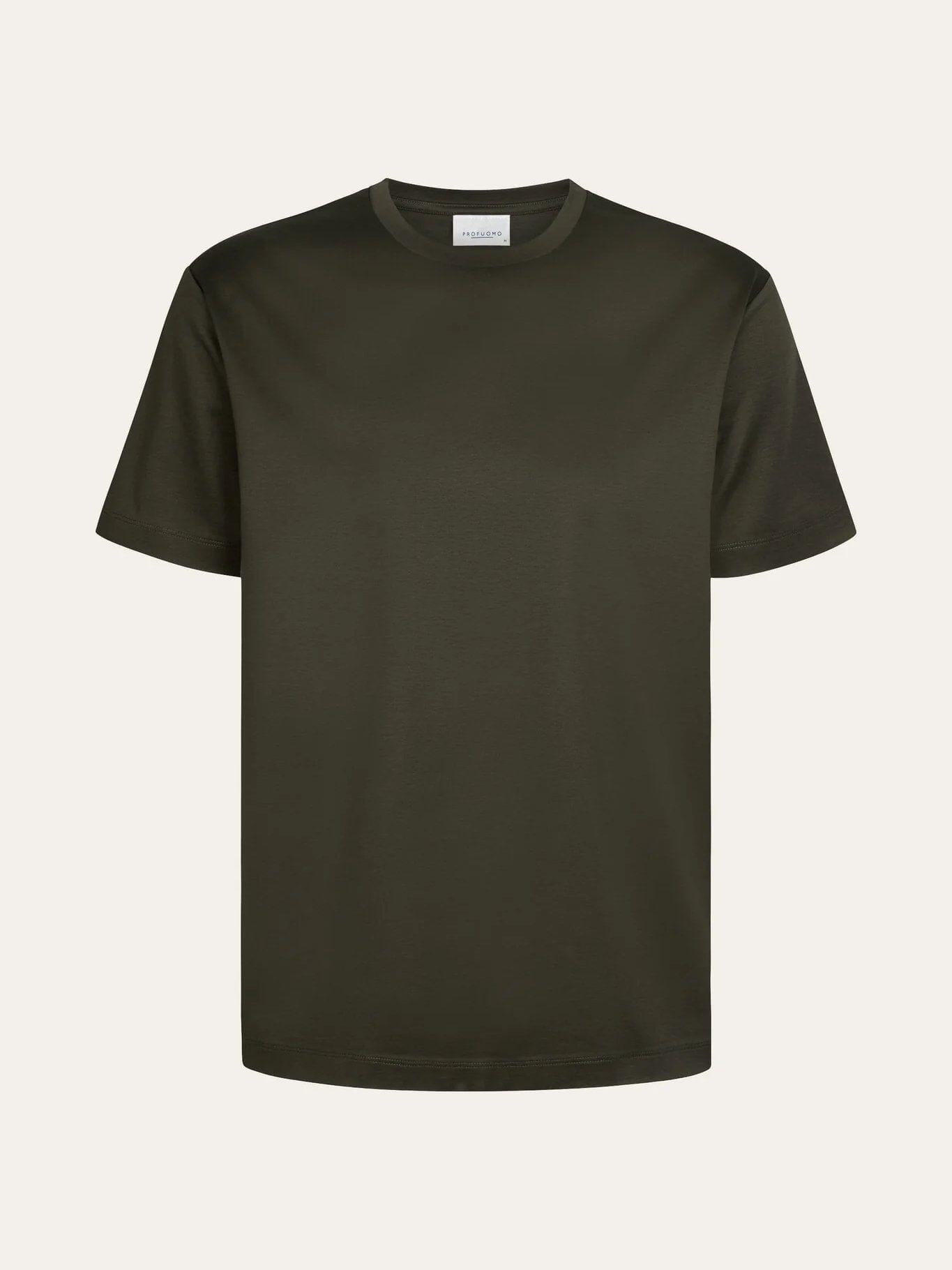 PROFUOMO - Pima Cotton T-Shirt Donkergroen T-shirts Profuomo 