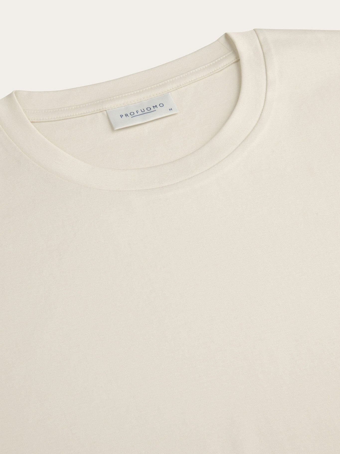 
                  
                    PROFUOMO - Pima Cotton T-Shirt Ecru T-shirts Profuomo 
                  
                