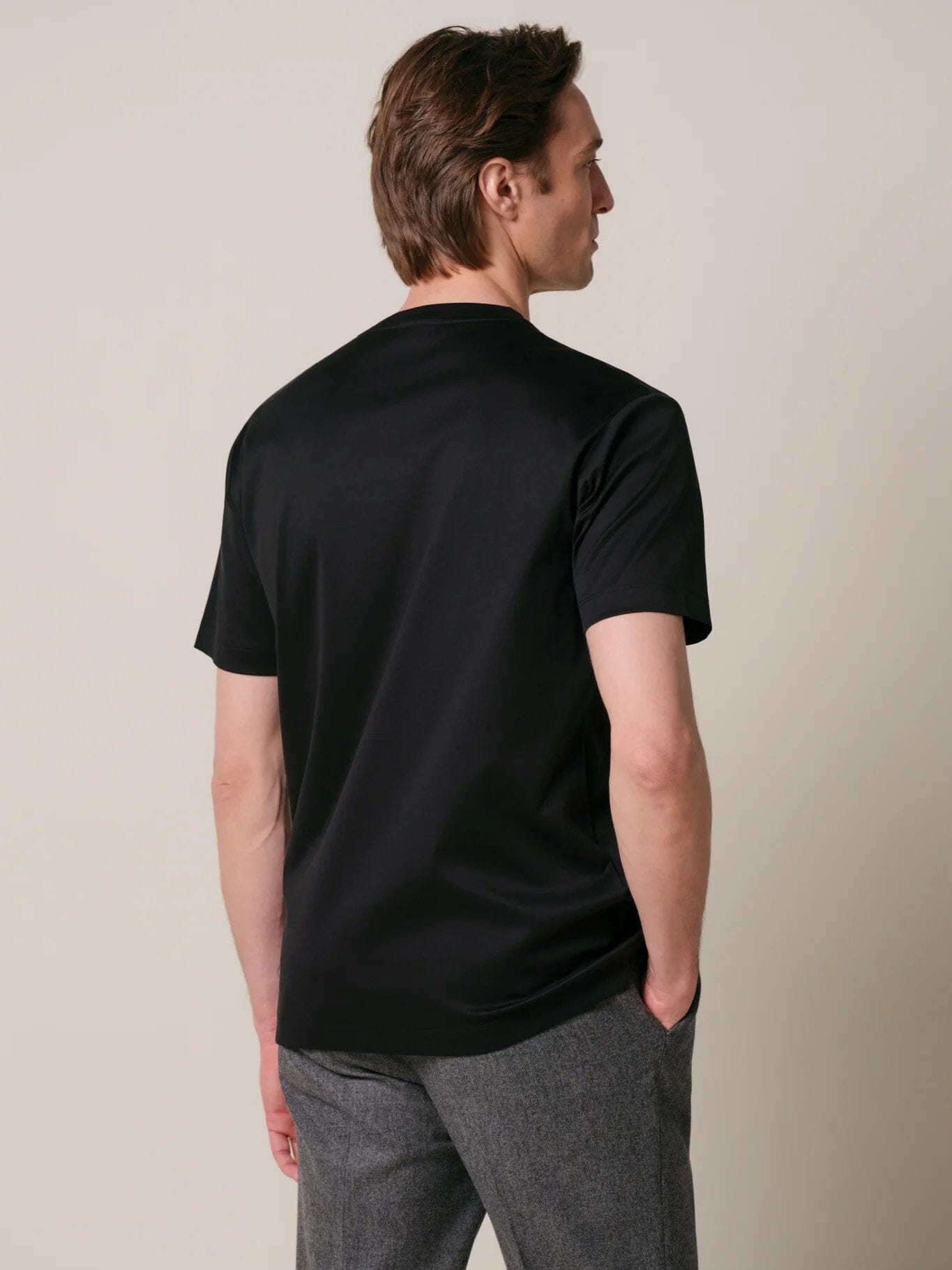 
                  
                    PROFUOMO - Pima Cotton T-Shirt Zwart T-shirts Profuomo 
                  
                