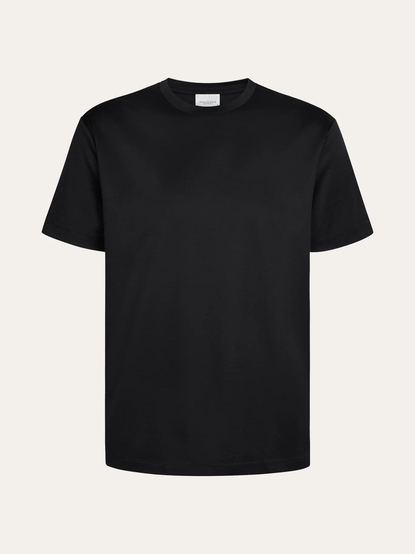 PROFUOMO - Pima Cotton T-Shirt Zwart T-shirts Profuomo 