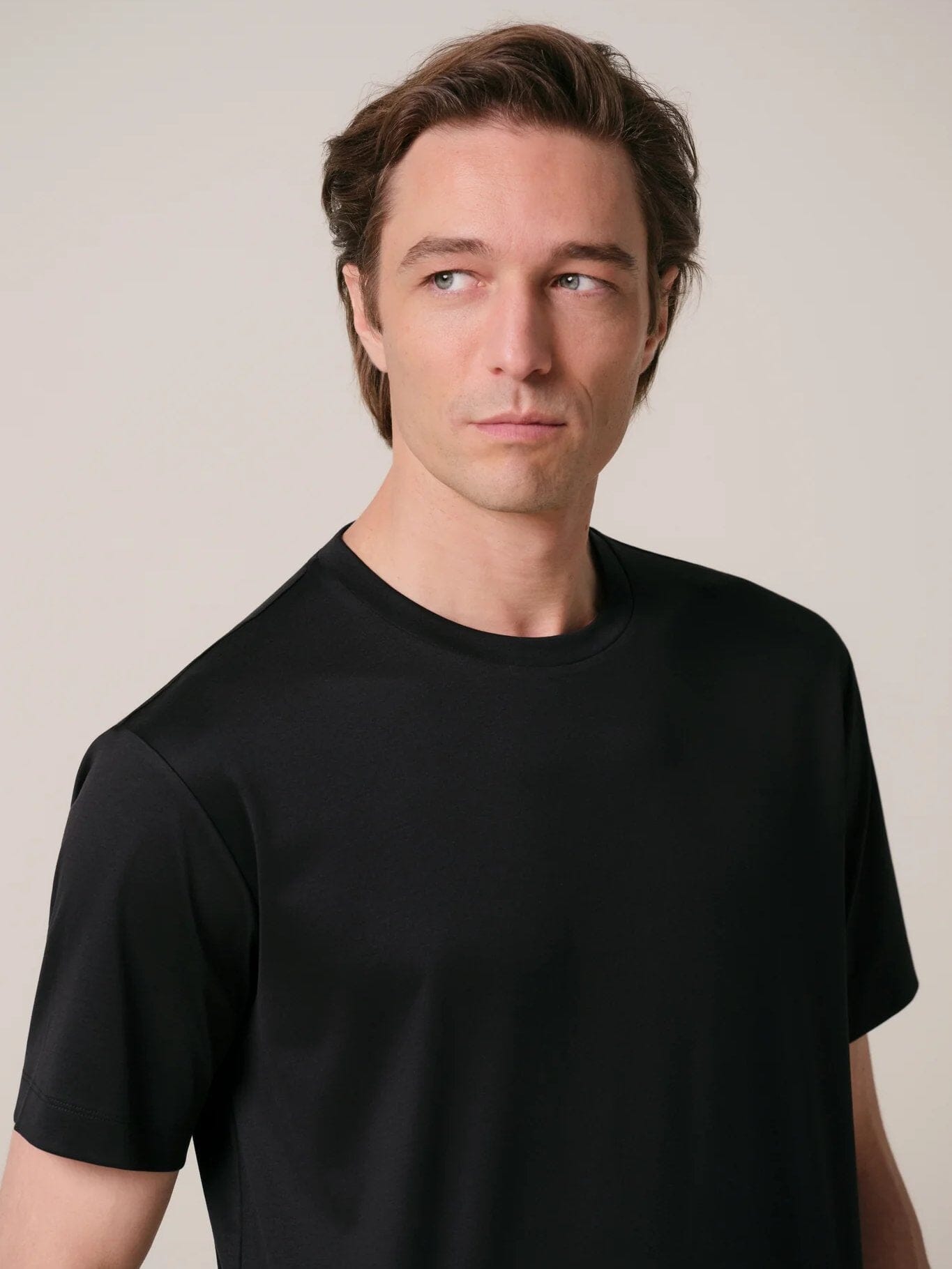 
                  
                    PROFUOMO - Pima Cotton T-Shirt Zwart T-shirts Profuomo 
                  
                