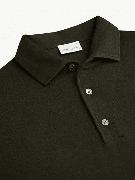 PROFUOMO - Polo Donkergroen Truien Profuomo 