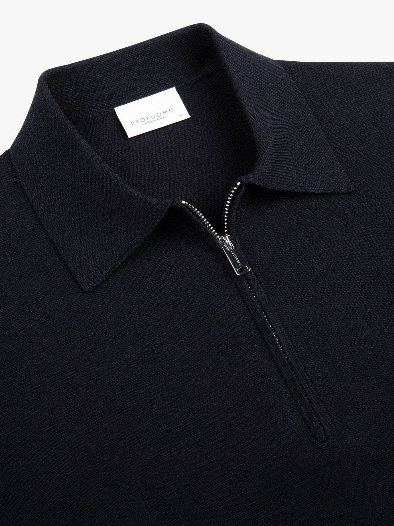 
                  
                    PROFUOMO - Polo Half Zip Longsleeve Donkerblauw Truien Profuomo 
                  
                