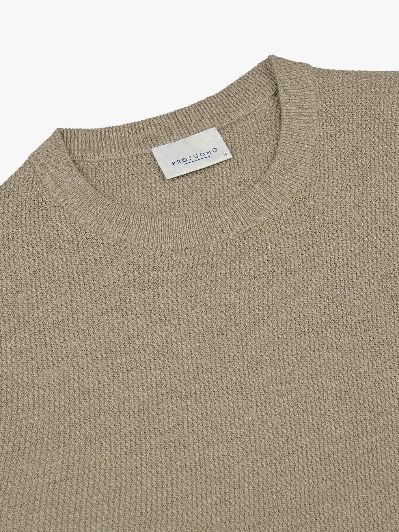 PROFUOMO - Pullover Crew Neck Beige Truien Profuomo 