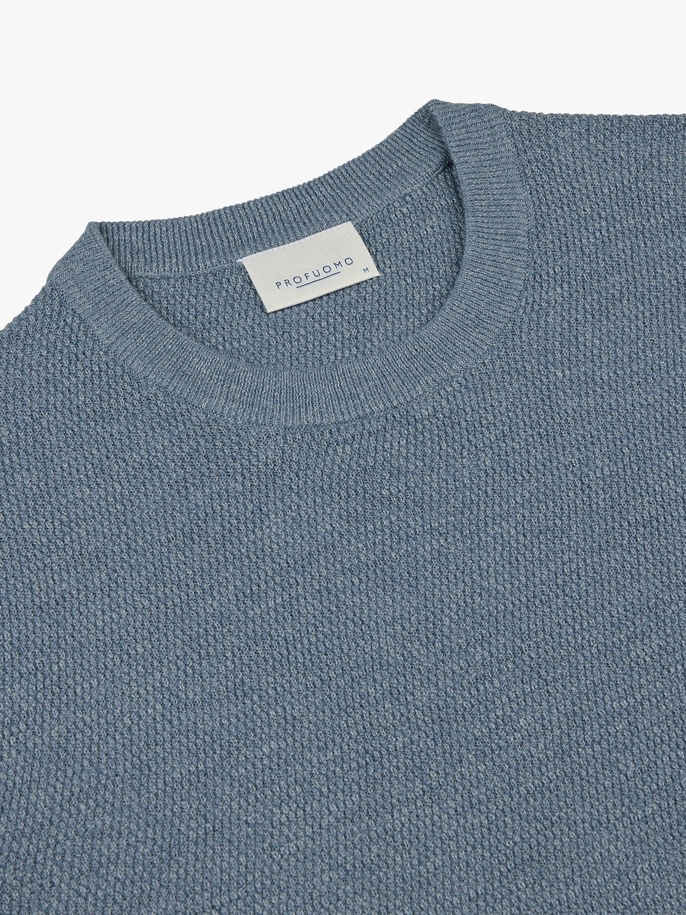 PROFUOMO - Pullover Crew Neck Grey Blue Truien Profuomo 