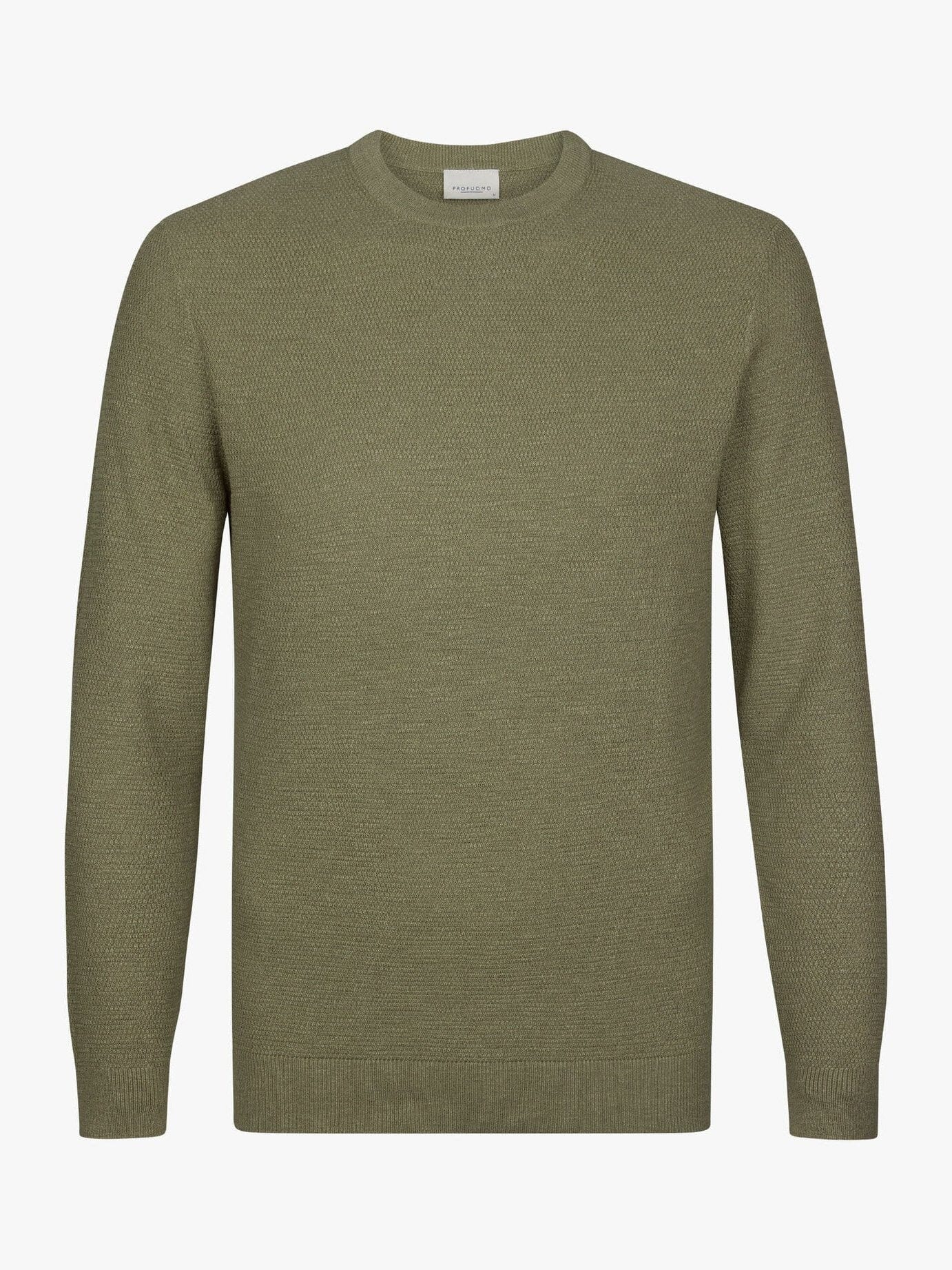 PROFUOMO - Pullover Crew Neck Mid Green Truien Profuomo 