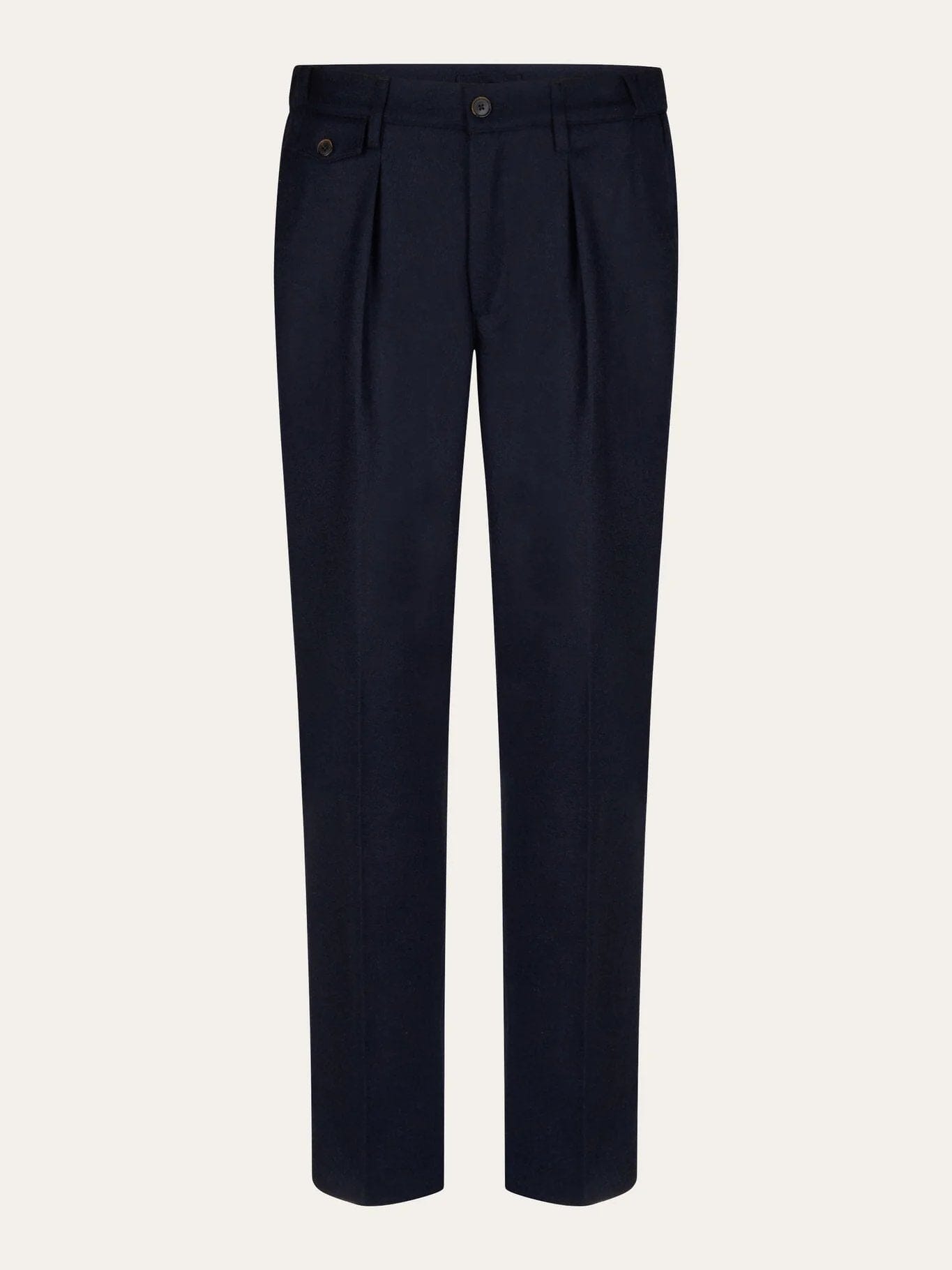 PROFUOMO - Relaxed Fit Trousers Donkerblauw Broeken Profuomo 