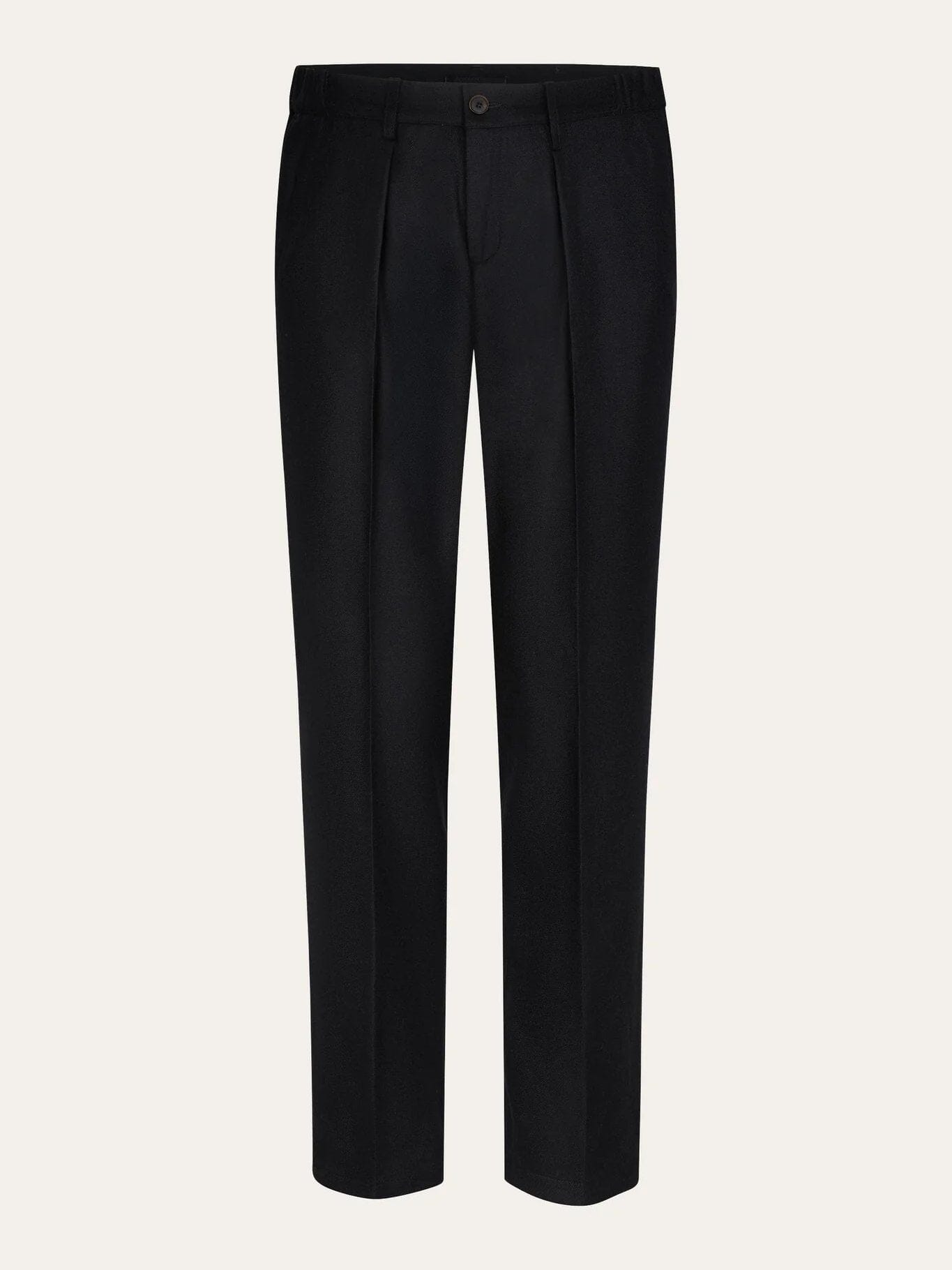 PROFUOMO - Relaxed Fit Trousers Zwart Broeken Profuomo 