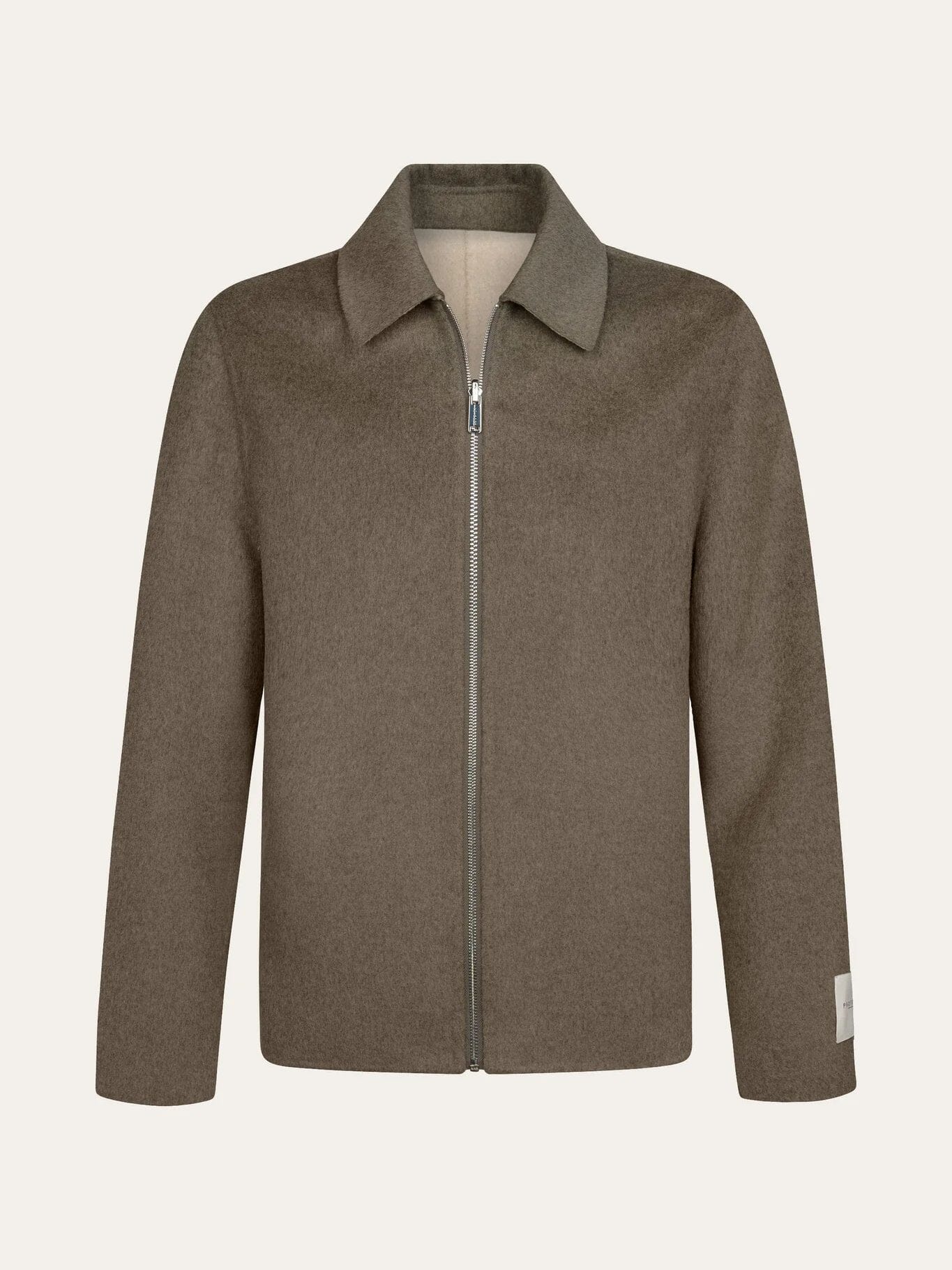 
                  
                    PROFUOMO - Reversible Wool Zip Jacket Beige/Off White Overshirts Profuomo 
                  
                