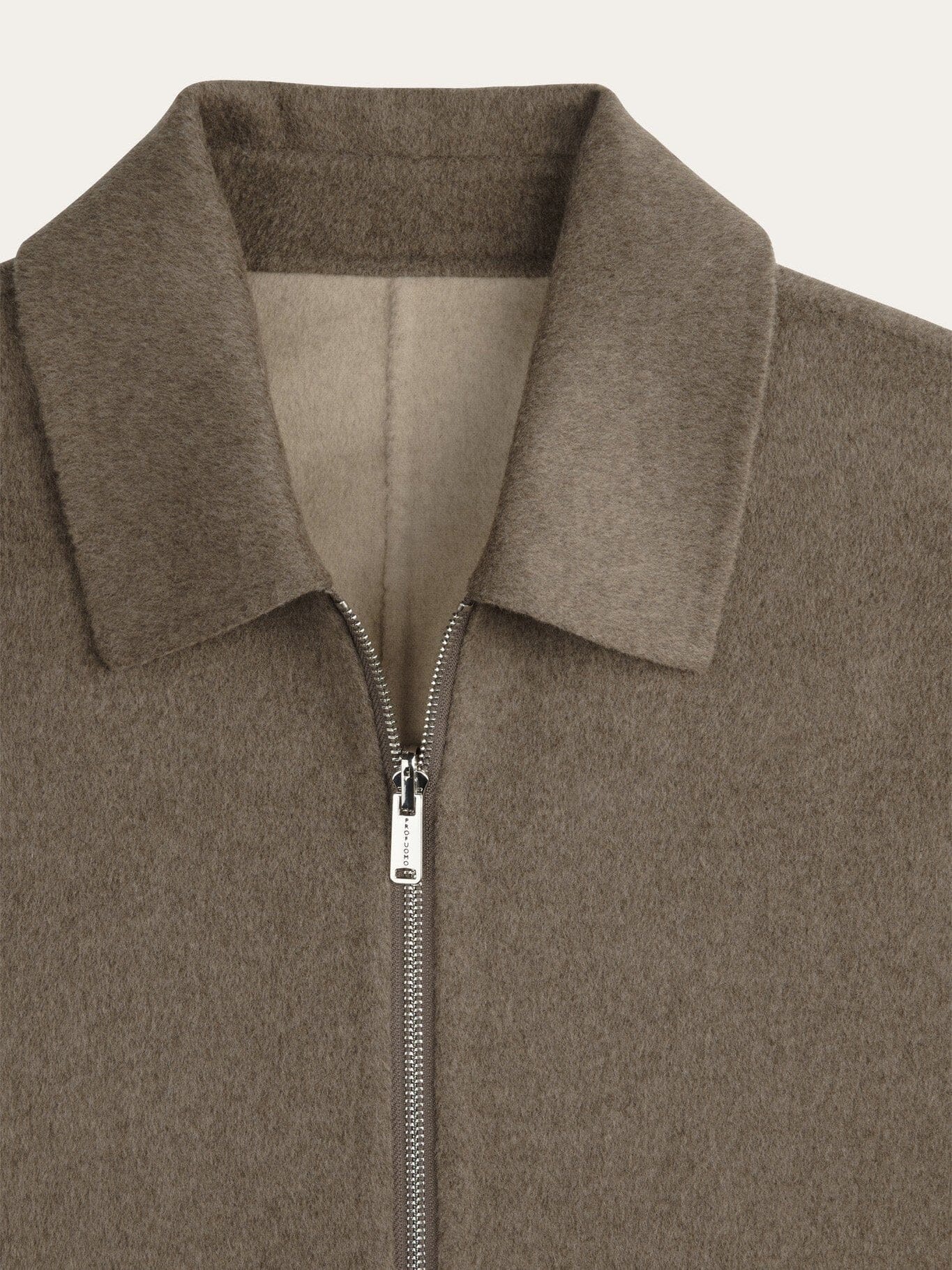 
                  
                    PROFUOMO - Reversible Wool Zip Jacket Beige/Off White Overshirts Profuomo 
                  
                