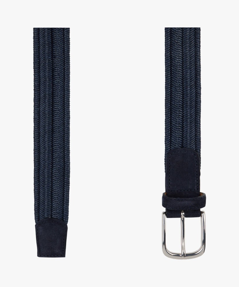 PROFUOMO - Riem Gevlochten Blauw riemen Profuomo 