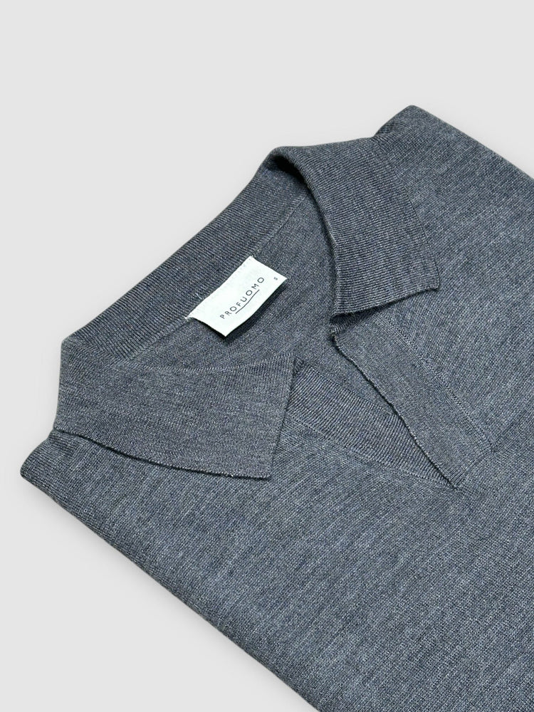 PROFUOMO - Riva Polo Antraciet Truien Profuomo 