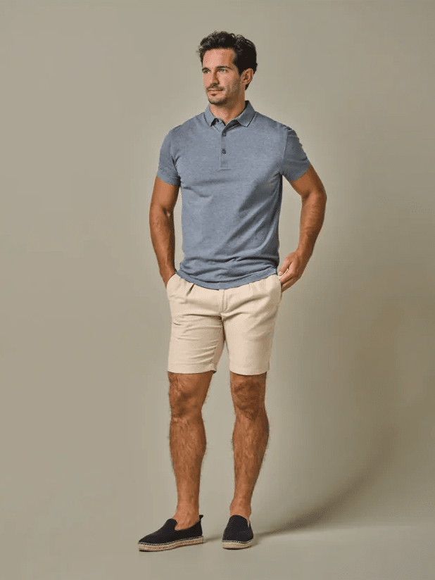 PROFUOMO - Short Linnen Beige Shorts Profuomo 