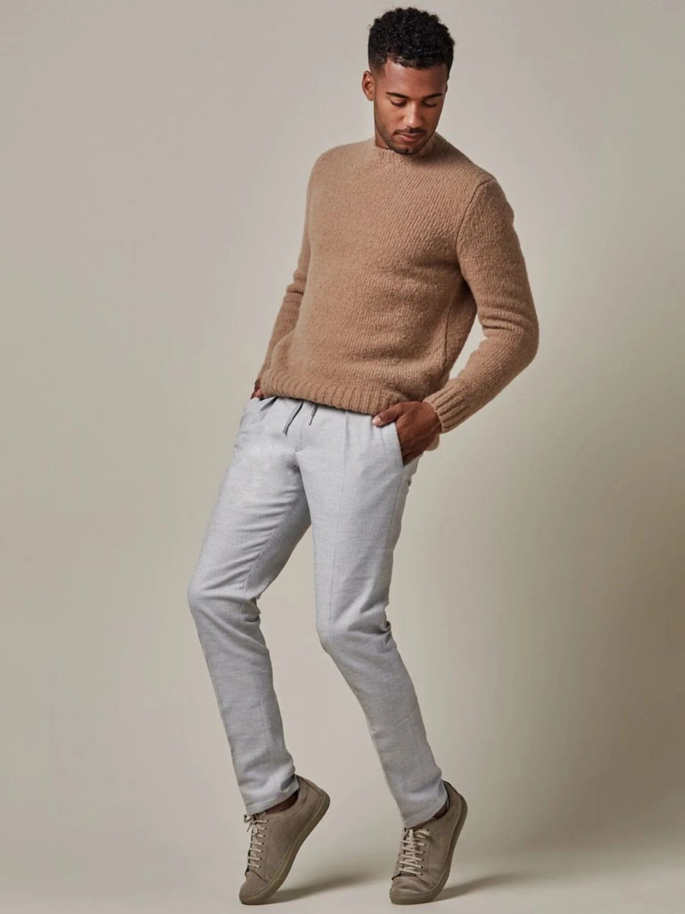 
                  
                    PROFUOMO - Slim Fit Cord Pants Lichtgrijs Broeken Profuomo 
                  
                