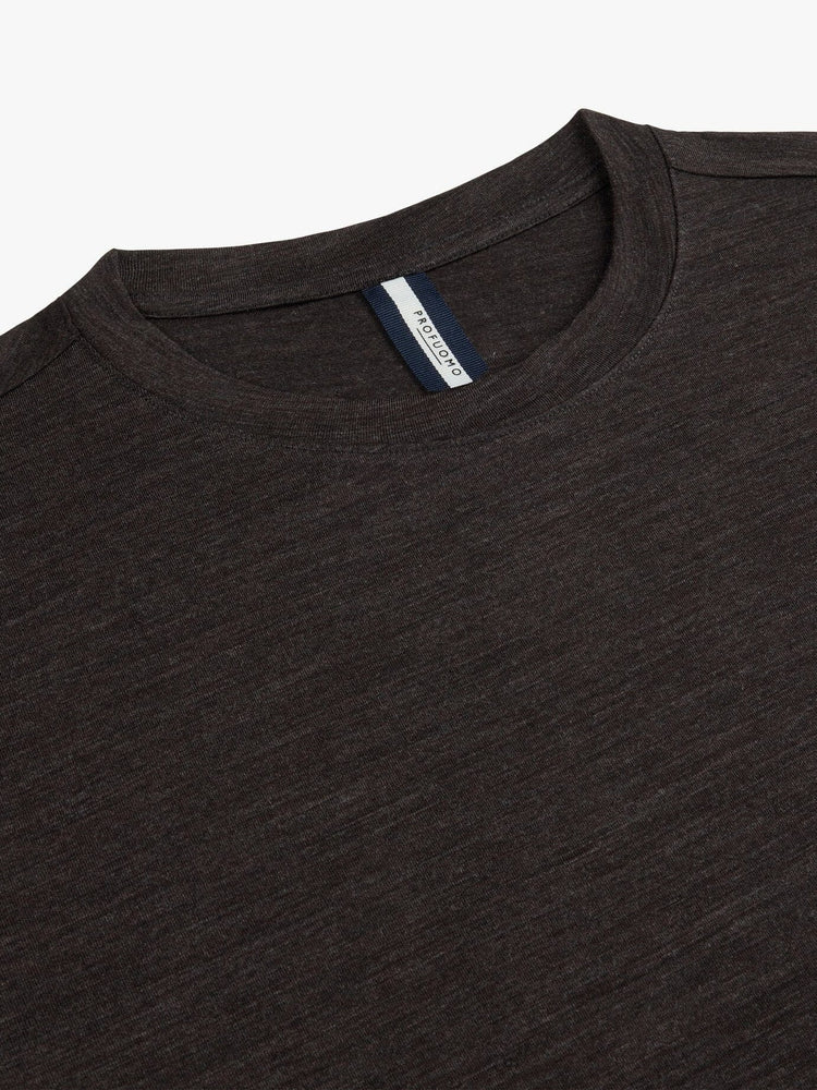 
                  
                    PROFUOMO - T-Shirt Merino Donkerbruin T-shirts Profuomo 
                  
                