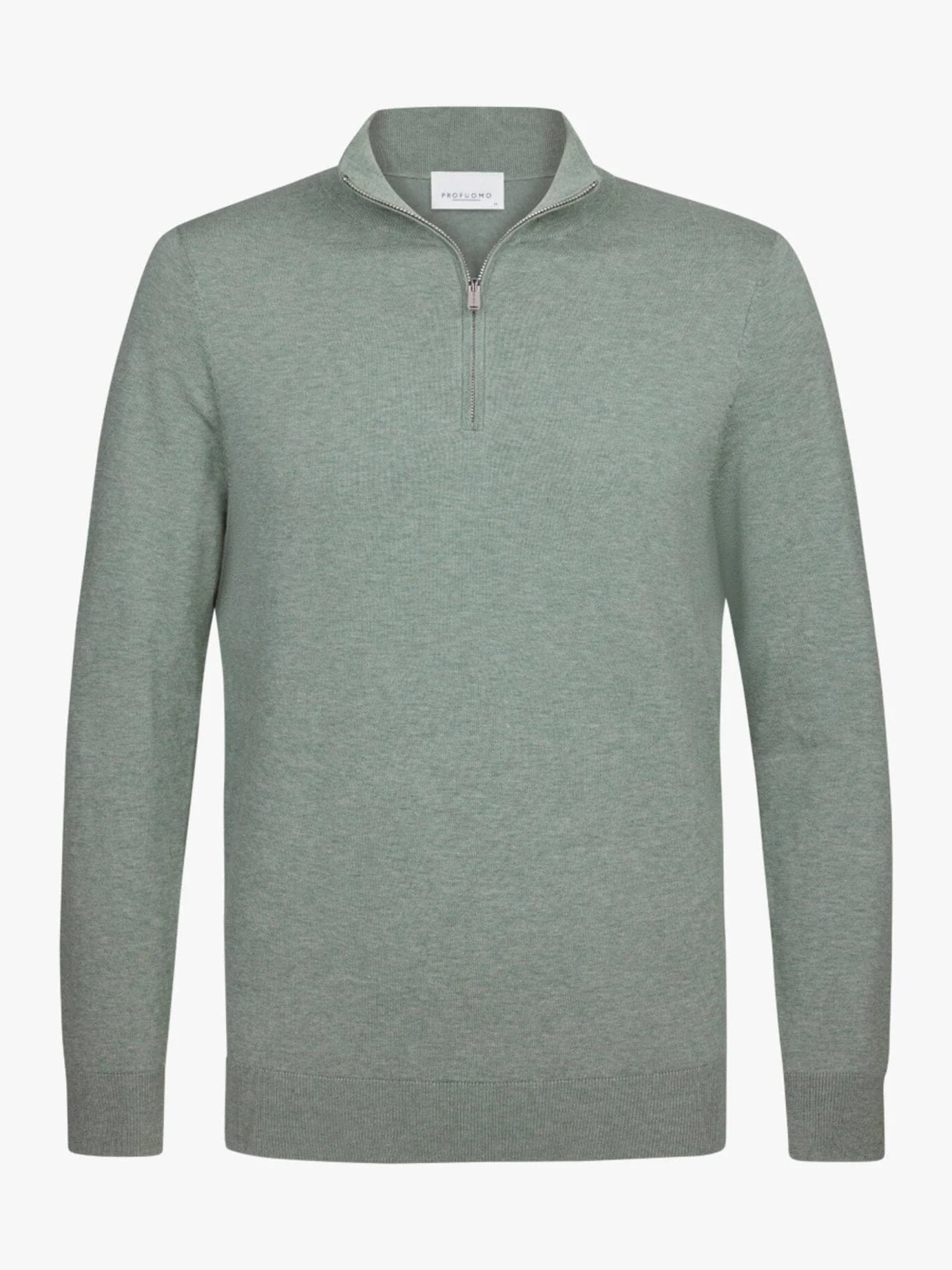 
                  
                    PROFUOMO - Trui Half Zip Luxury Basic Groen Truien Profuomo 
                  
                