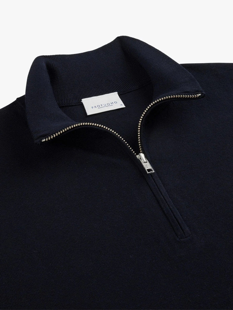 
                  
                    PROFUOMO - Trui Met Halve Rits Donkerblauw Truien Profuomo 
                  
                