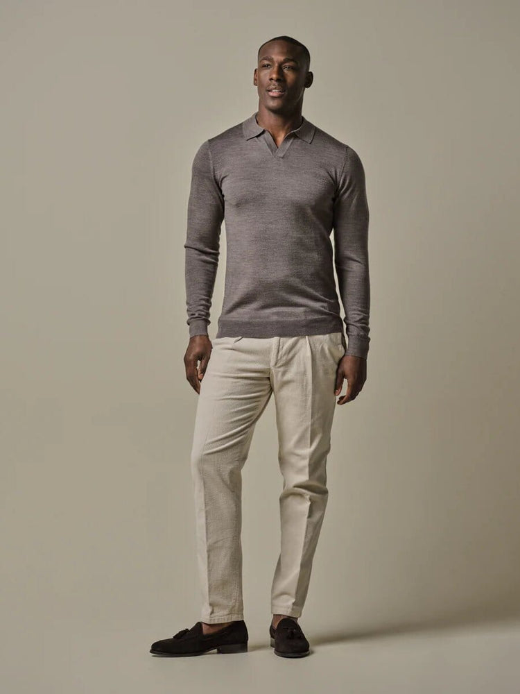 PROFUOMO - Trui Met Polokraag Taupe Truien Profuomo 