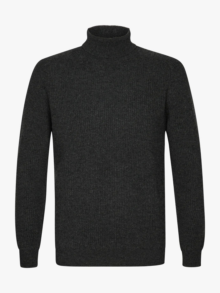 
                  
                    PROFUOMO - Trui Met Rolkraag Antraciet Truien Profuomo 
                  
                