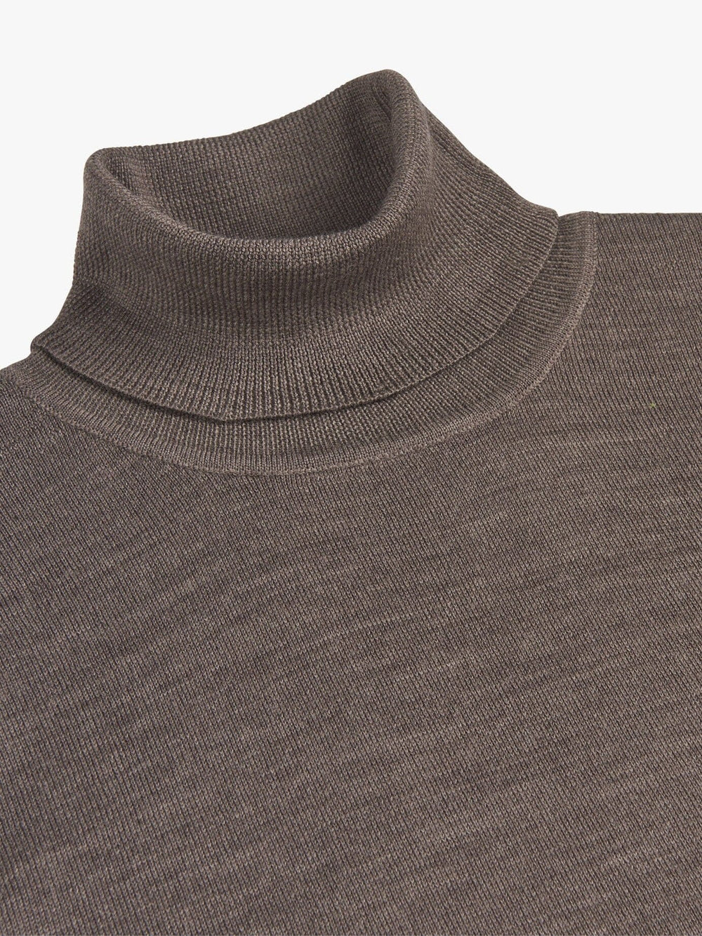 PROFUOMO - Trui Met Rolkraag Merino Taupe Truien Profuomo 