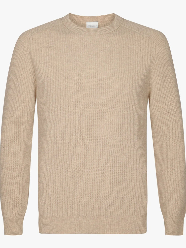 
                  
                    PROFUOMO - Trui Met Ronde Hals Beige Truien Profuomo 
                  
                