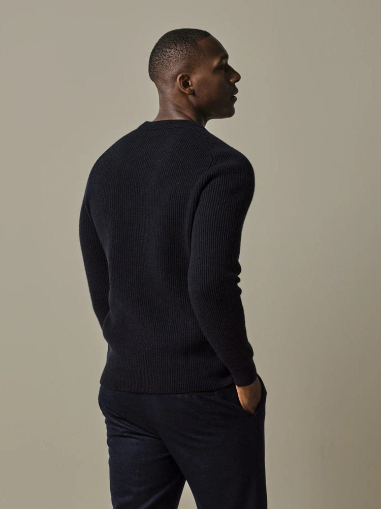 
                  
                    PROFUOMO - Trui Met Ronde Hals Navy Truien Profuomo 
                  
                