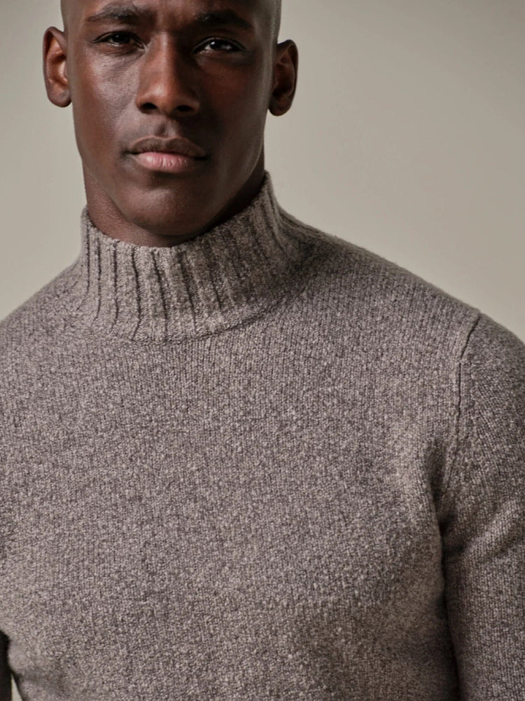 
                  
                    PROFUOMO - Turtleneck Boiled Wool Taupe Truien Profuomo 
                  
                