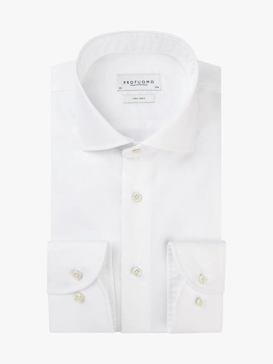 
                  
                    PROFUOMO - White twill shirt Hemden Profuomo 
                  
                