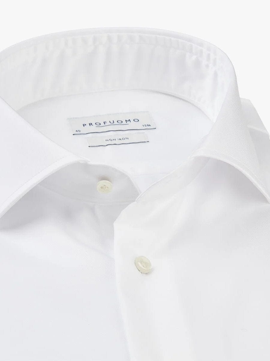 
                  
                    PROFUOMO - White twill shirt Hemden Profuomo 
                  
                