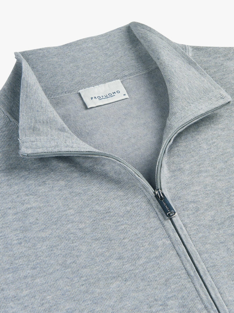 
                  
                    PROFUOMO - Zipper Cardigan Grijs Truien Profuomo 
                  
                