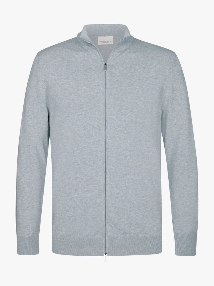 
                  
                    PROFUOMO - Zipper Cardigan Grijs Truien Profuomo 
                  
                