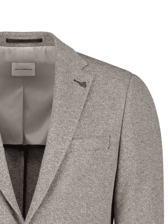 
                  
                    Roy Robson - Blazer met Micro Structuur Greige Blazers & kostuums Roy Robson 
                  
                
