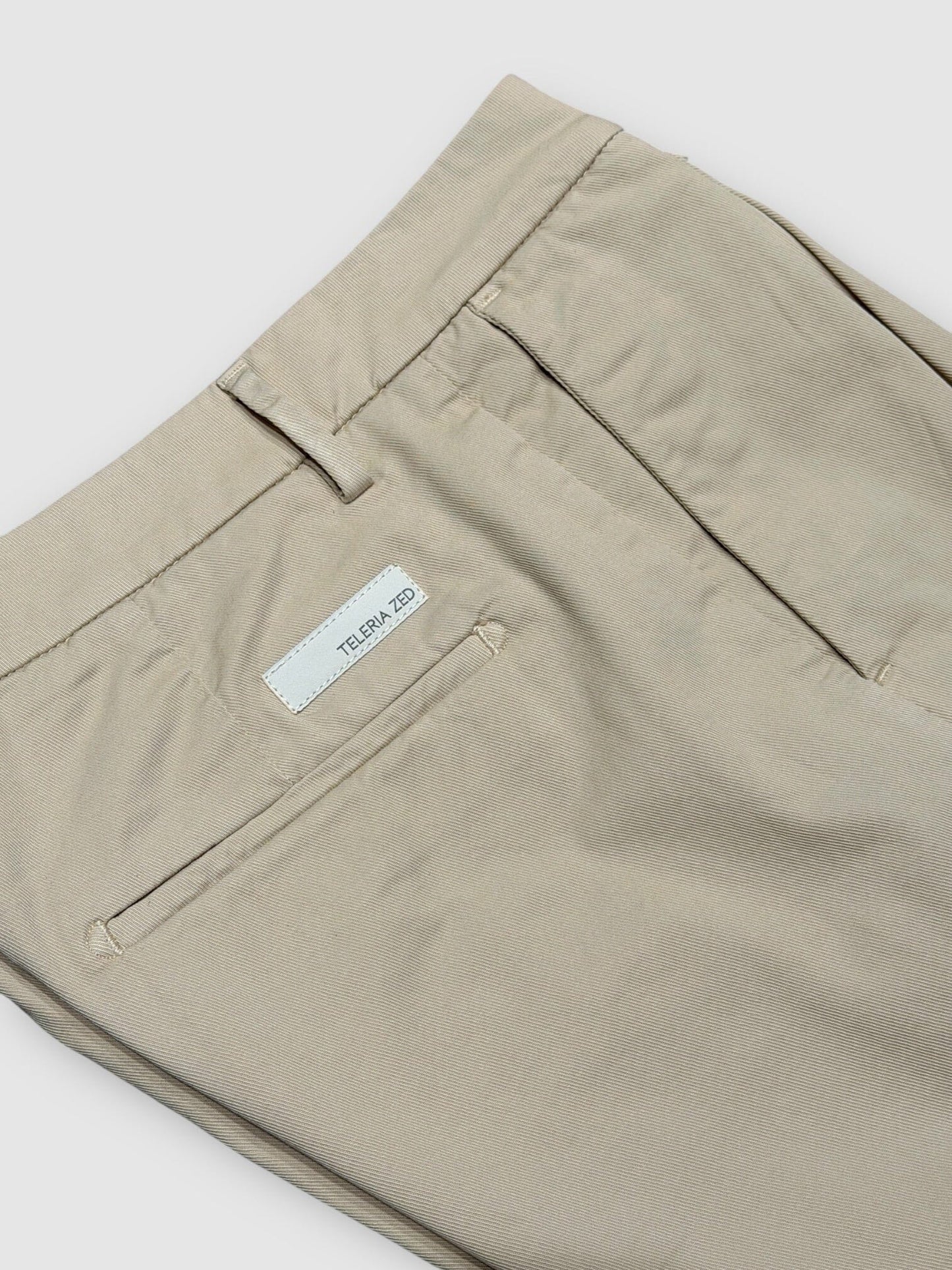 TELERIA ZED - Chino Lichtbeige Broeken Teleria Zed 