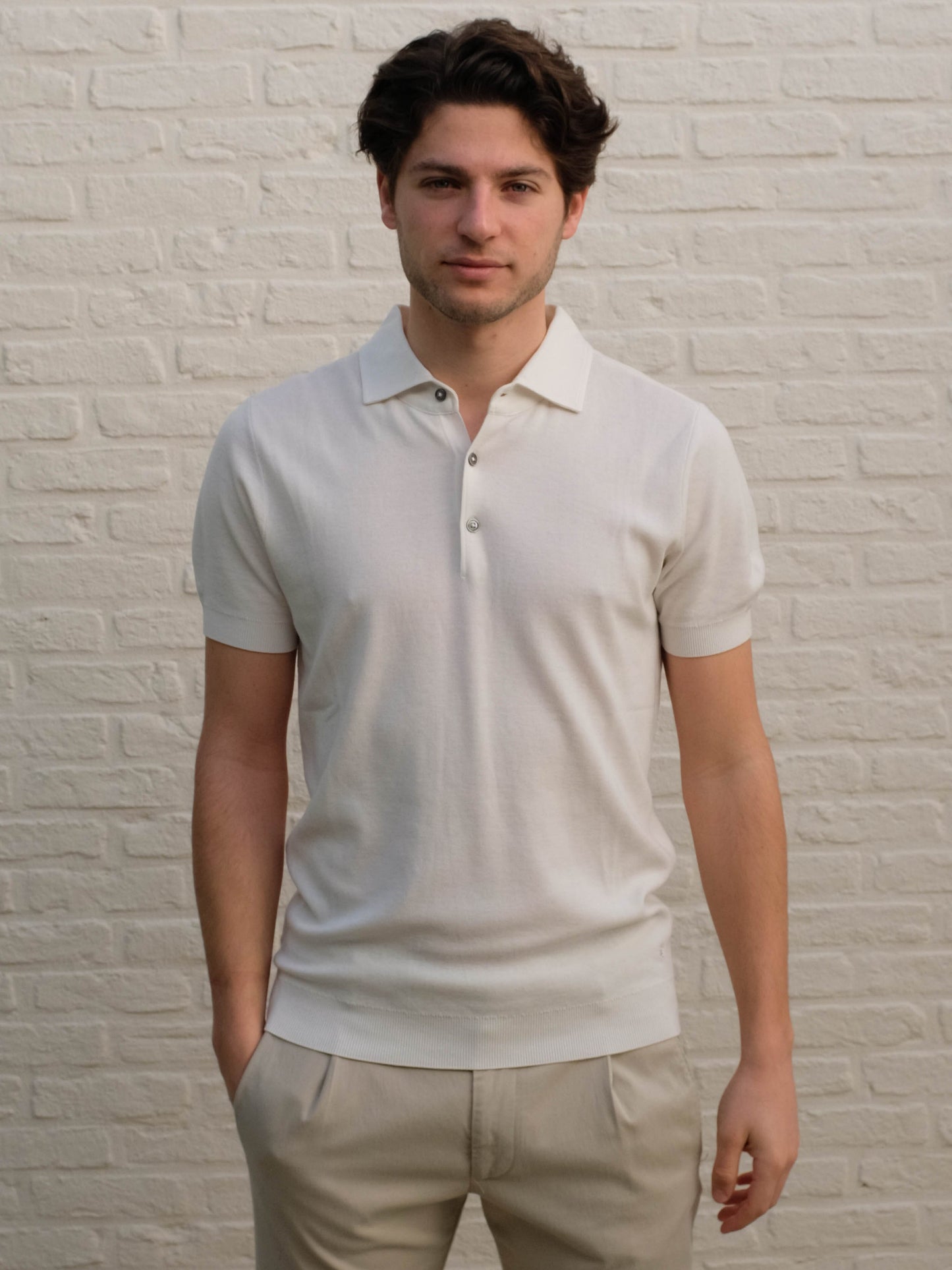 
                  
                    THOMAS MAINE - 3 Button Polo Wit Polo's Thomas Maine 
                  
                