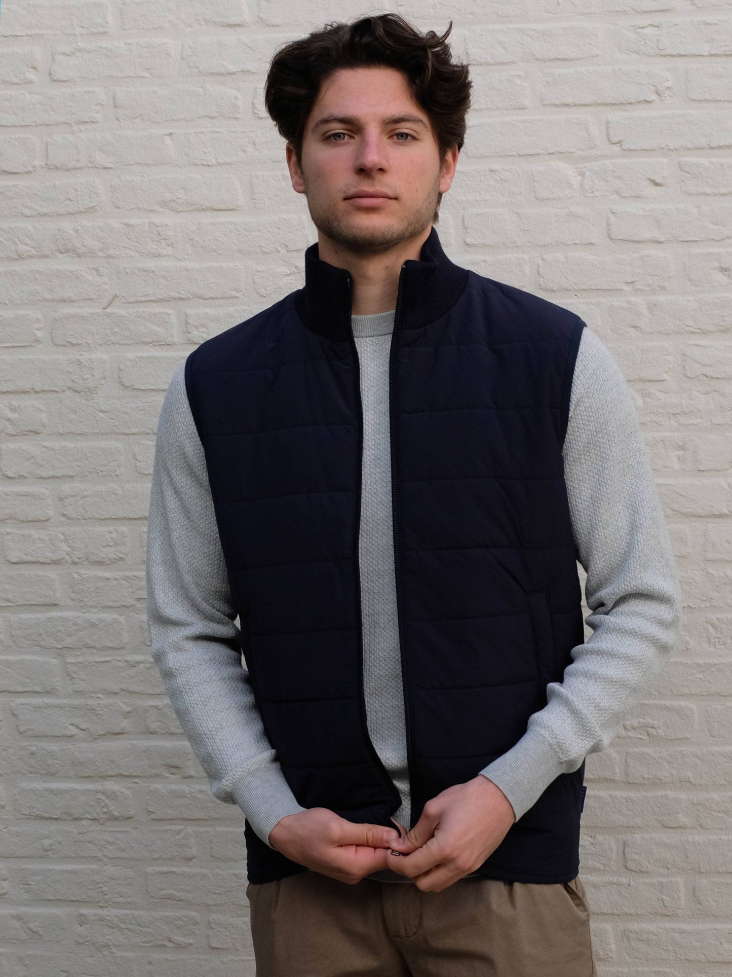 
                  
                    THOMAS MAINE - Bodywarmer Katoen Blauw Truien Thomas Maine 
                  
                