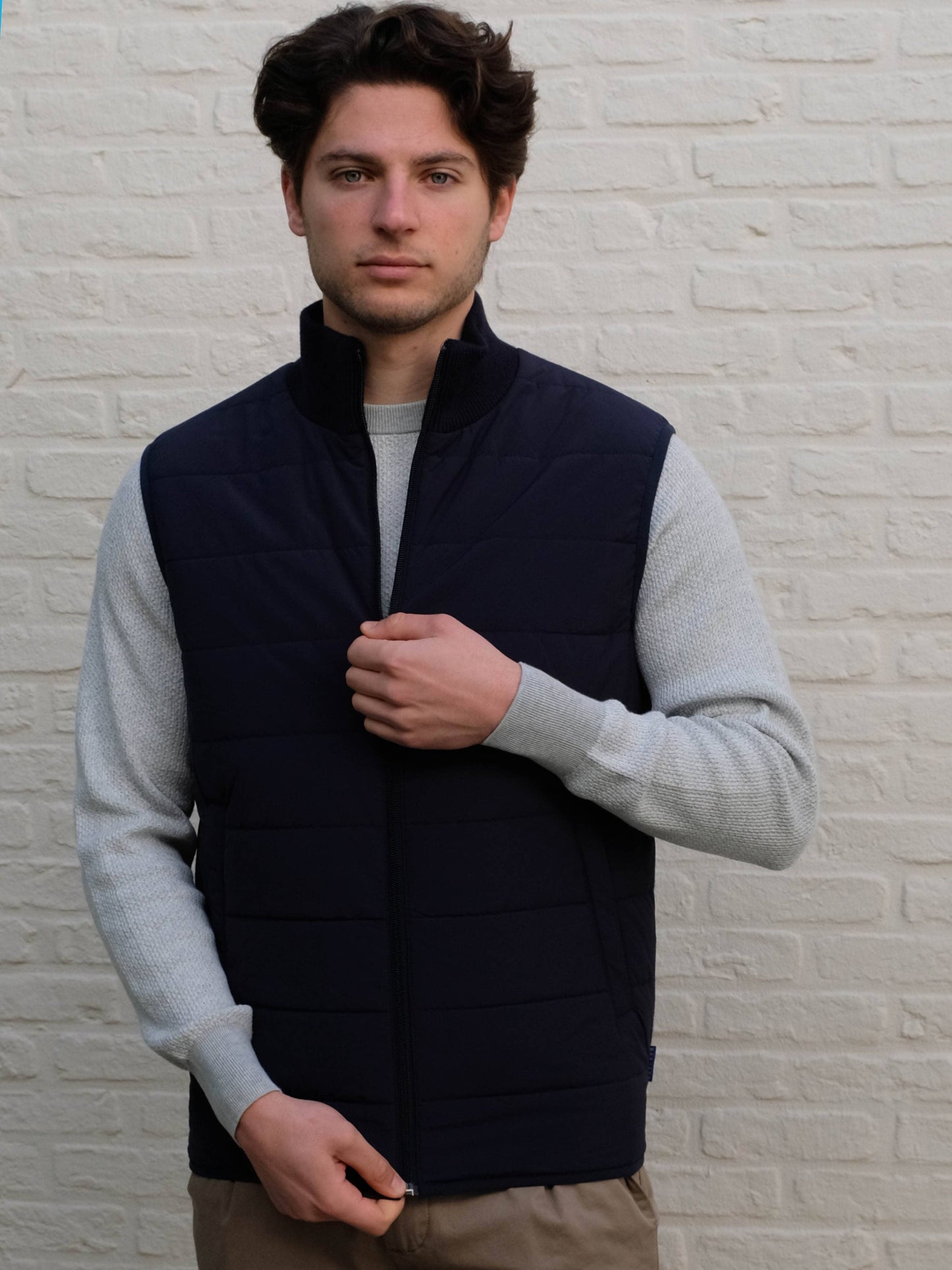 
                  
                    THOMAS MAINE - Bodywarmer Katoen Blauw Truien Thomas Maine 
                  
                