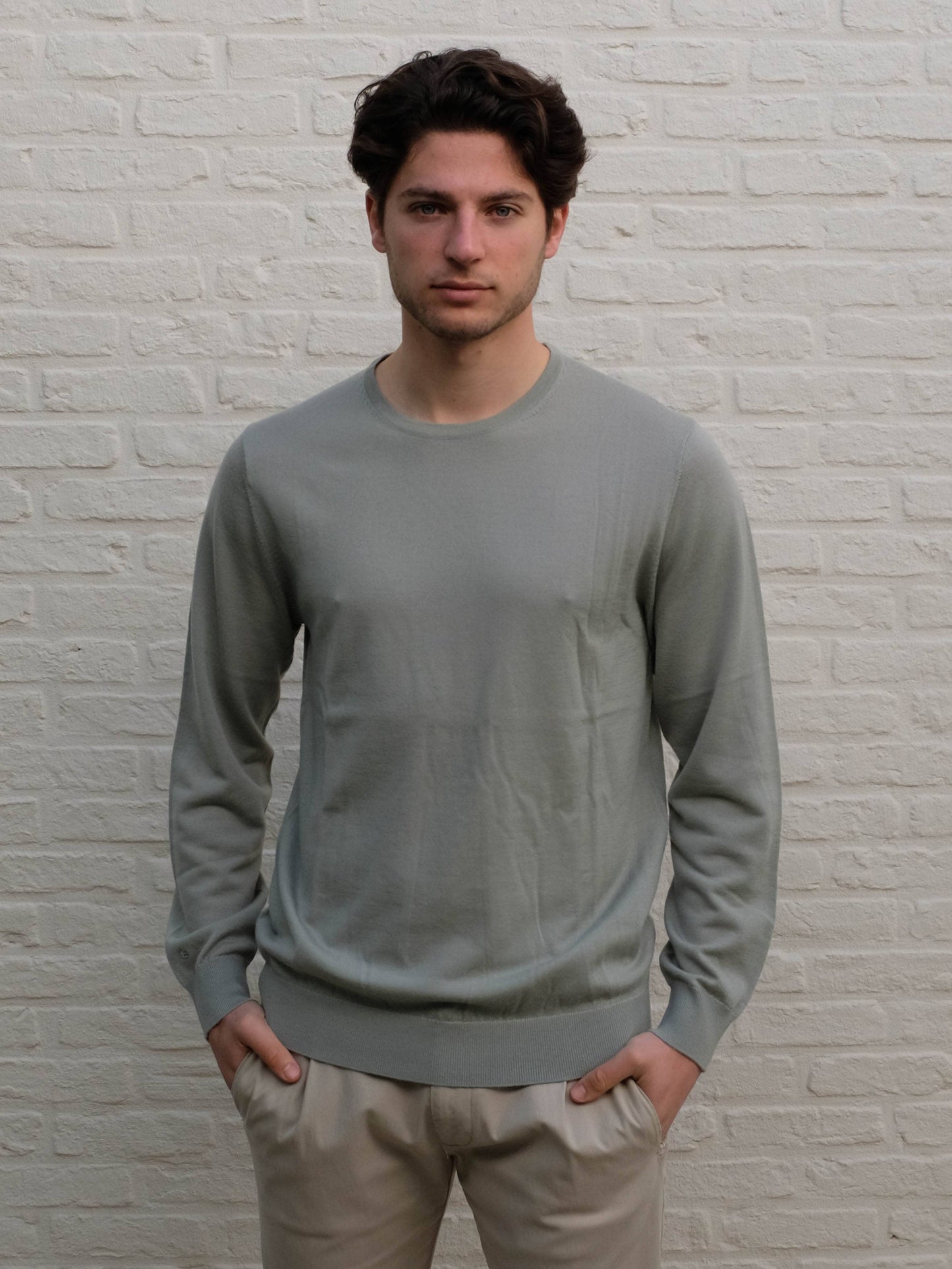 
                  
                    THOMAS MAINE - Crew Neck Pullover Groen Truien Thomas Maine 
                  
                