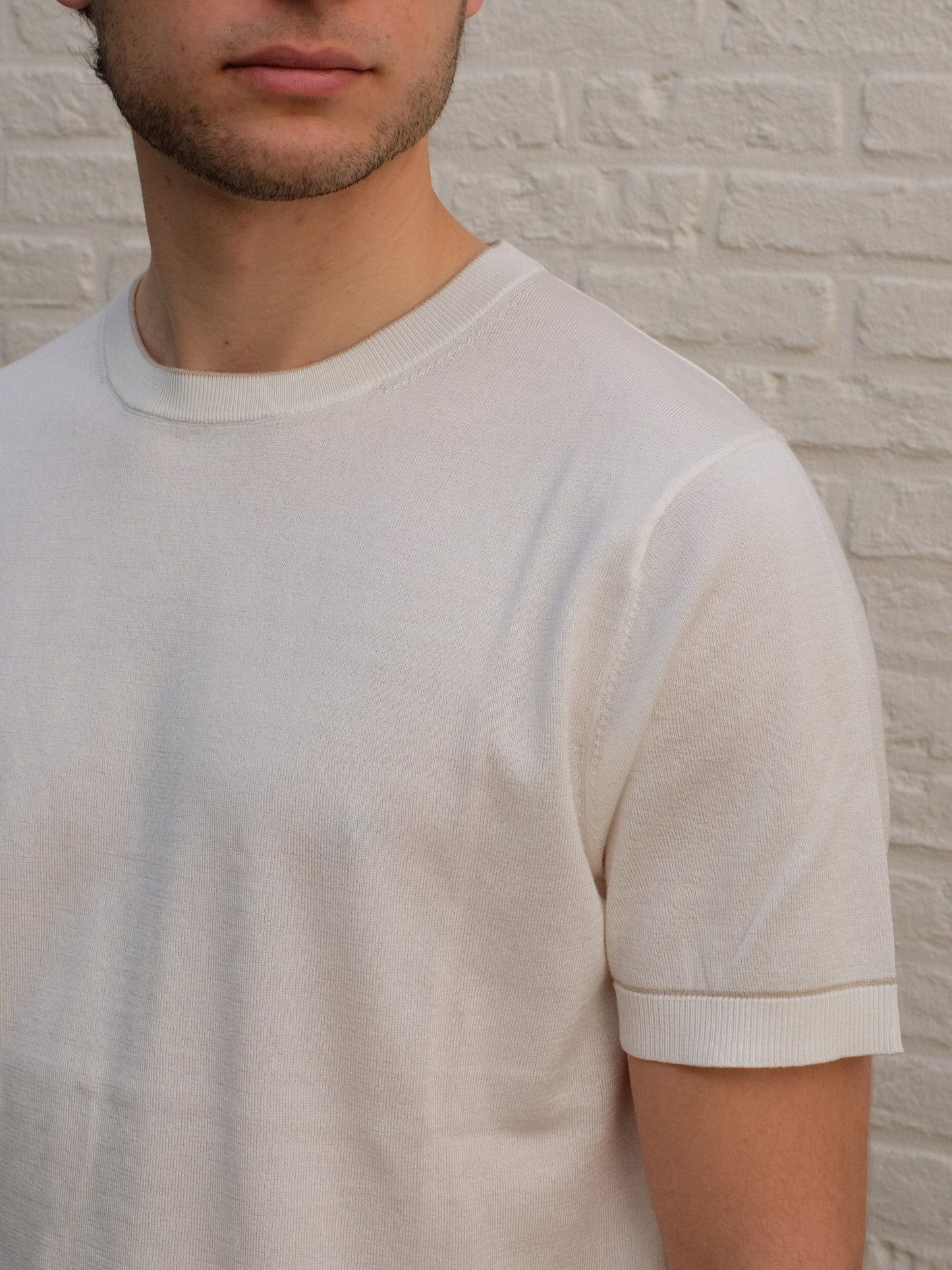 
                  
                    THOMAS MAINE - Egyptian Cotton T-Shirt Off White T-shirts Thomas Maine 
                  
                