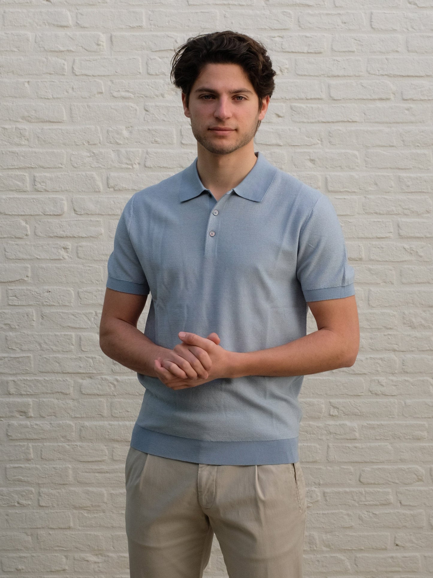 
                  
                    THOMAS MAINE - Structure Polo Lichtblauw Polo's Thomas Maine 
                  
                