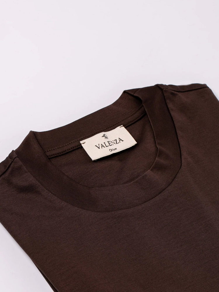 
                  
                    VALENZA - Supima Interlock T-Shirt Ebony Brown T-shirts Valenza 
                  
                