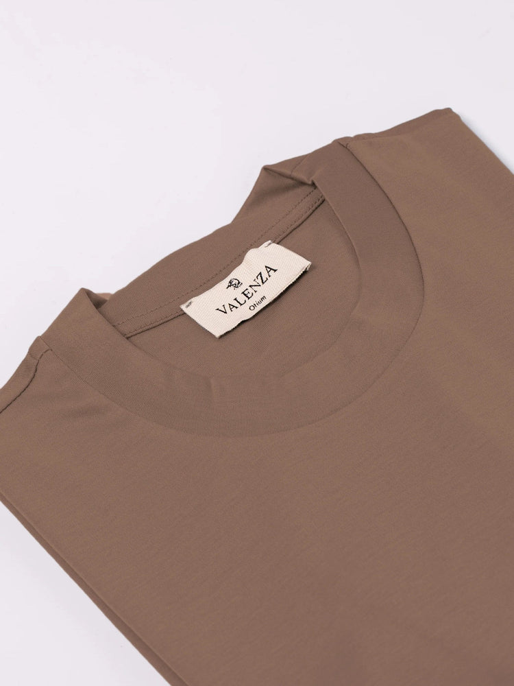 
                  
                    VALENZA - Supima Interlock T-Shirt Terracotta Bruin T-shirts Valenza 
                  
                