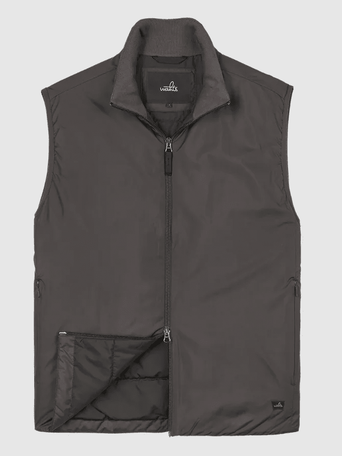 WAHTS - Bodywarmer Collon Tech Nylon Dark Brown Jassen Wahts 