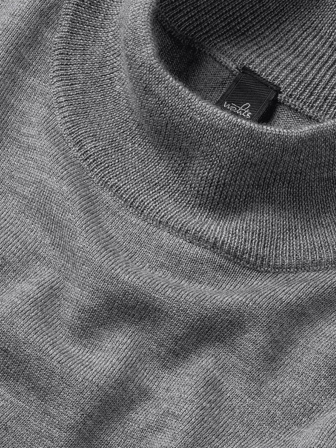 WAHTS - Brunt Extrafine Merino Mid Grey Melange Truien Wahts 